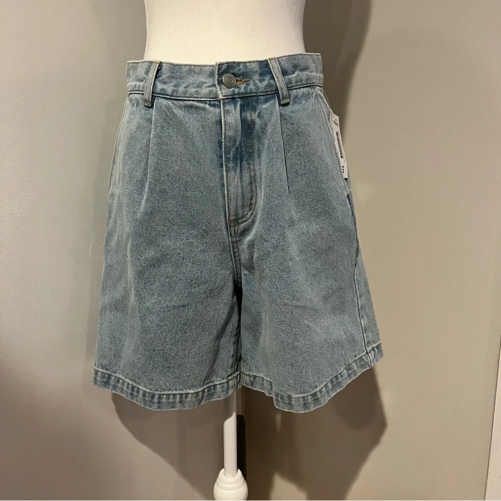 Obey Light Blue Jean Shorts